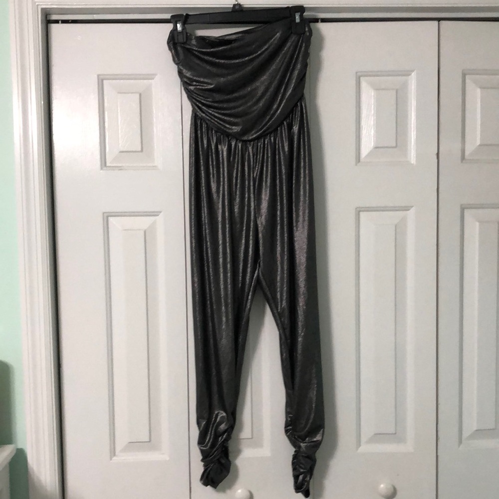Metallic Silver Jumpsuit